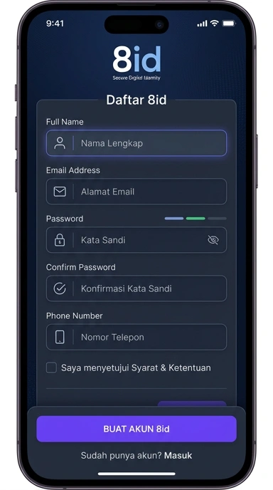 Registrasi Akun Baru 8id Mudah dan Cepat