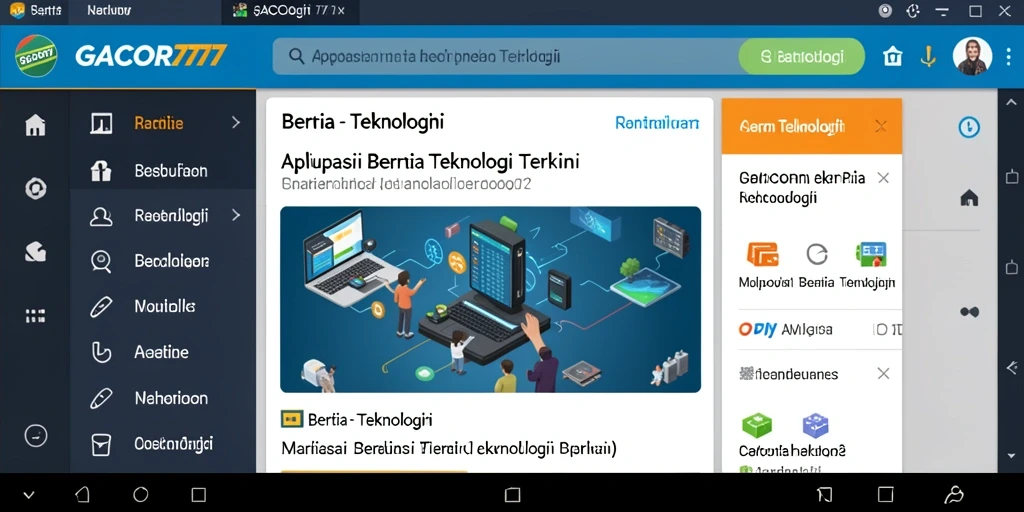 Tampilan antarmuka GACOR777 yang modern dan fungsional.