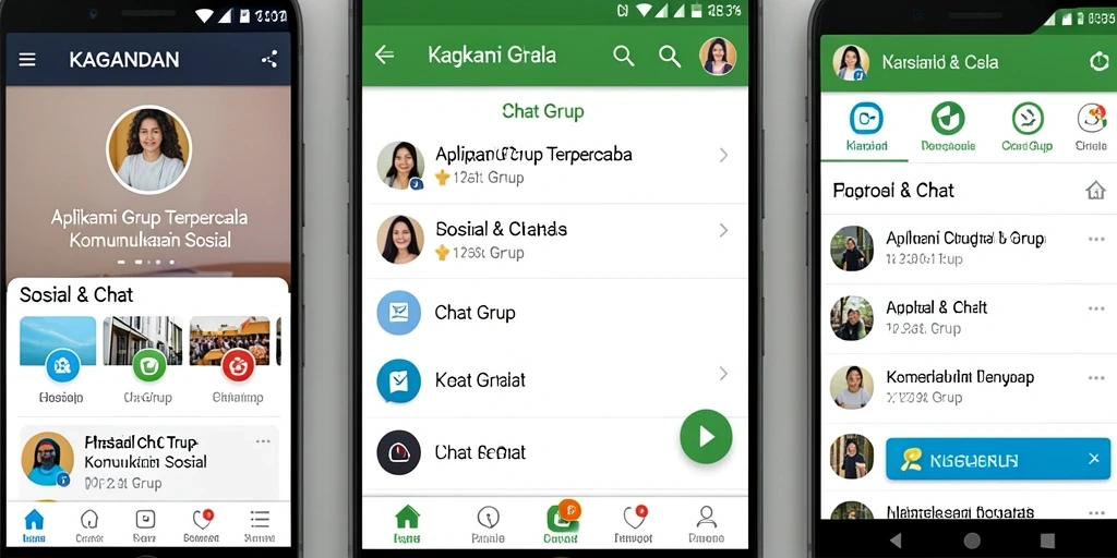 Antarmuka KAGANDAN yang menarik untuk Chat Grup.