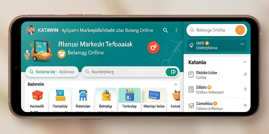 Screenshot KATAWIN menampilkan antarmuka user-friendly untuk belanja online.