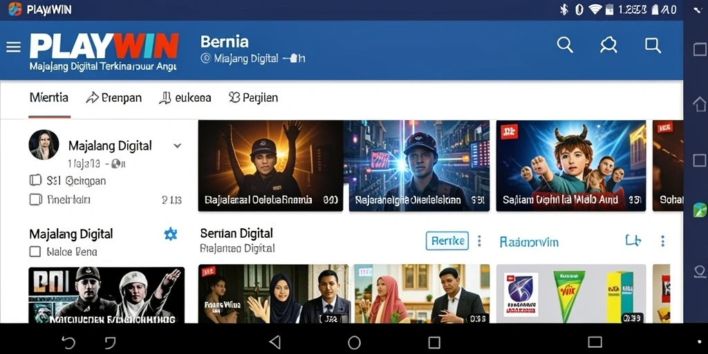 Antarmuka user-friendly aplikasi PLAYWIN untuk Majalah Digital.