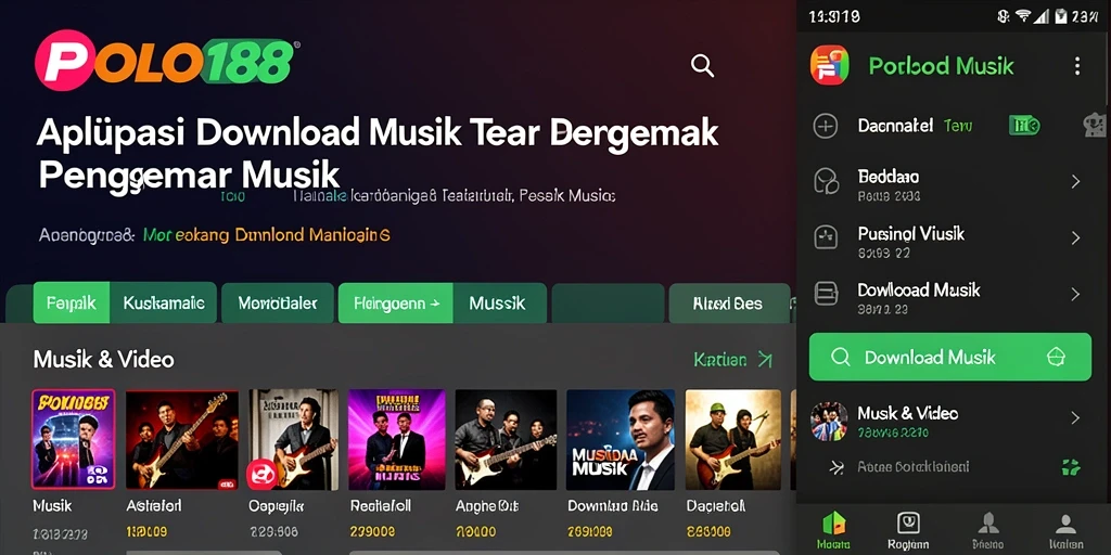Tampilan antarmuka POLO188 yang mudah digunakan untuk Download Musik.