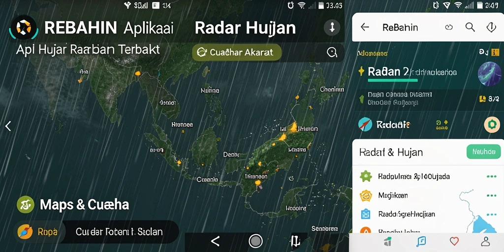 Tampilan antarmuka Radar Hujan yang jelas dan interaktif.